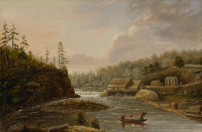 Mulino di Cheever sul fiume St. Croix da Henry Lewis